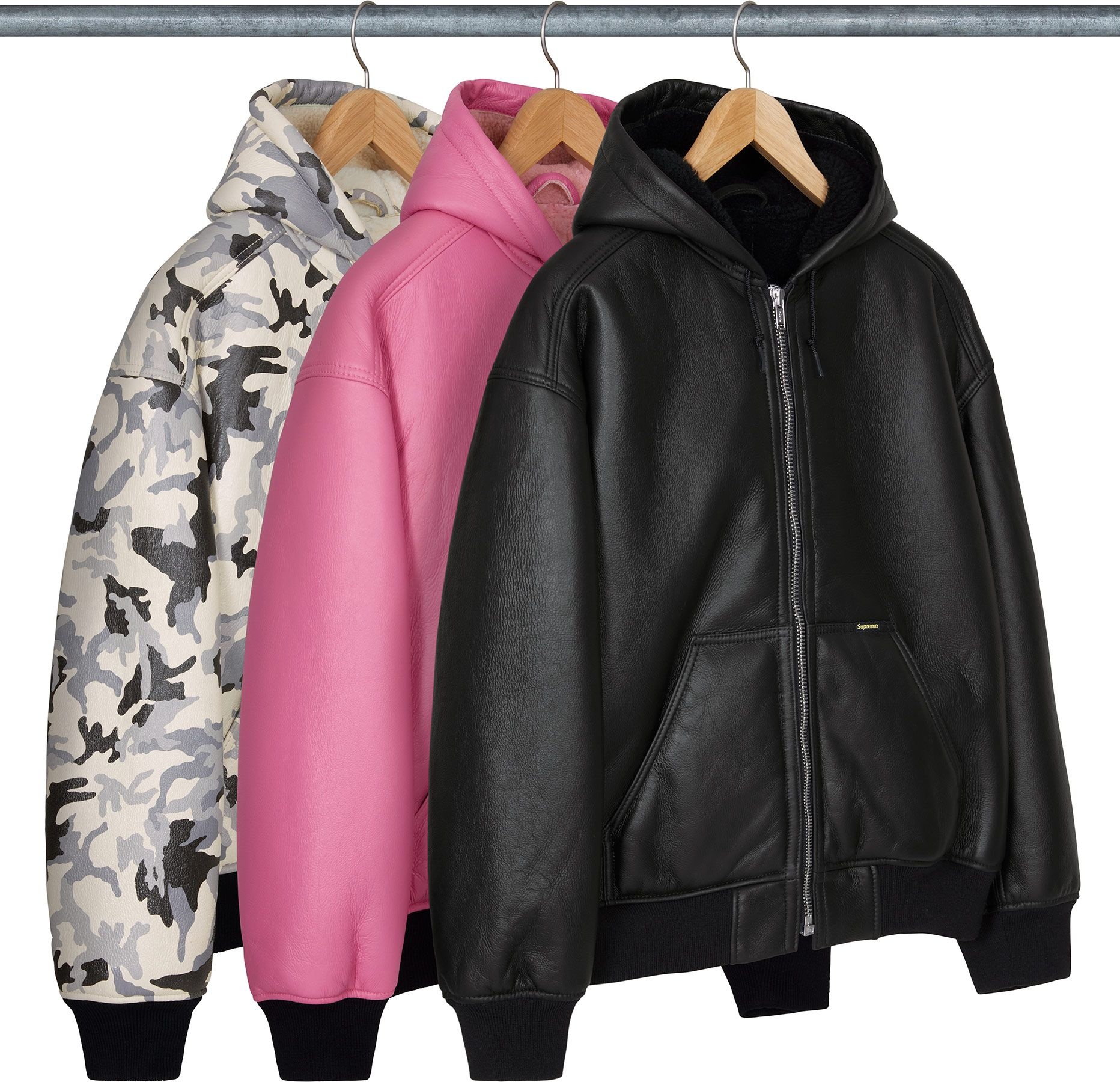 Supreme®/Schott® Shearling Hooded Work Jacket